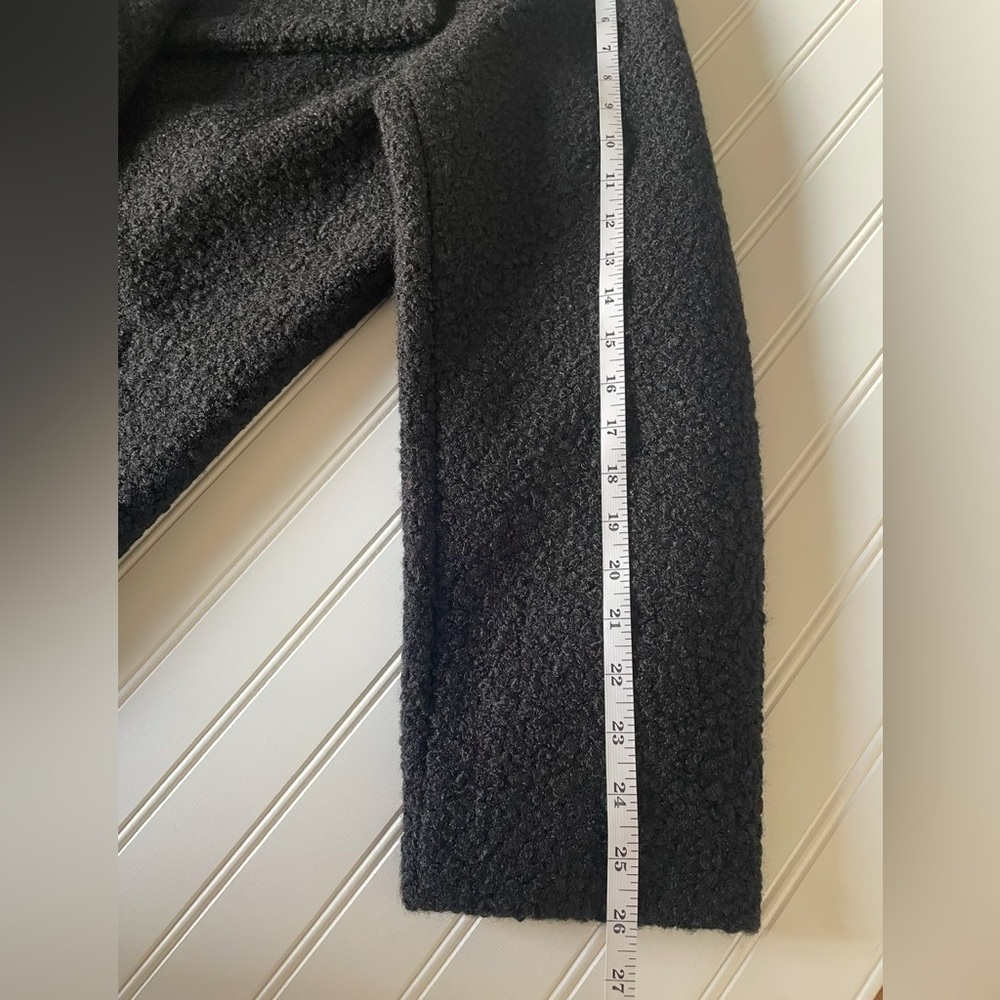 NEW NVLT Flat Boucle Double Breasted Over Coat Jacket Womens L Black Winter - Picture 15 of 16